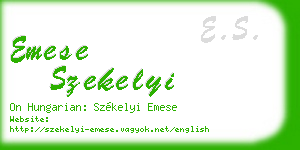 emese szekelyi business card